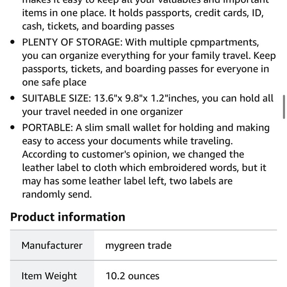 Mygreen Travel Portfolio Water Resistant A4 Document Bag - Picture 8 of 11